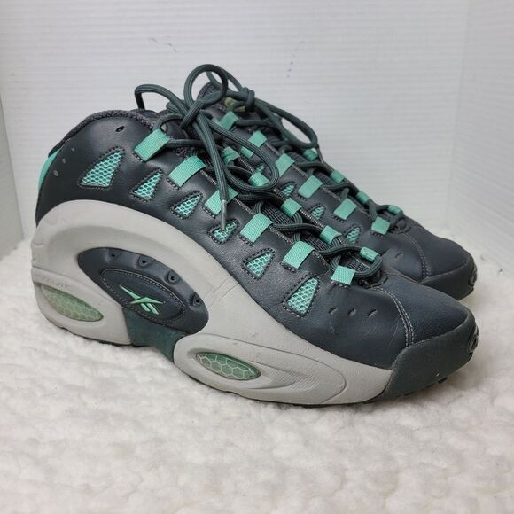 Reebok ES22 Emmitt Smith Mens Size 12  Gravel Tin Grey/Jadite Teal Hexalite Rare - Picture 1 of 11